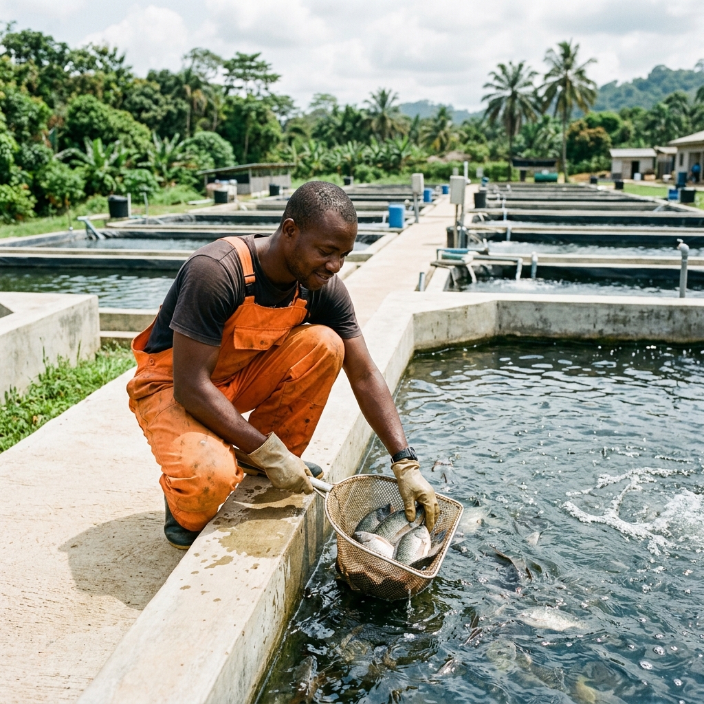 Modernisation des bassins de pisciculture à Missessin